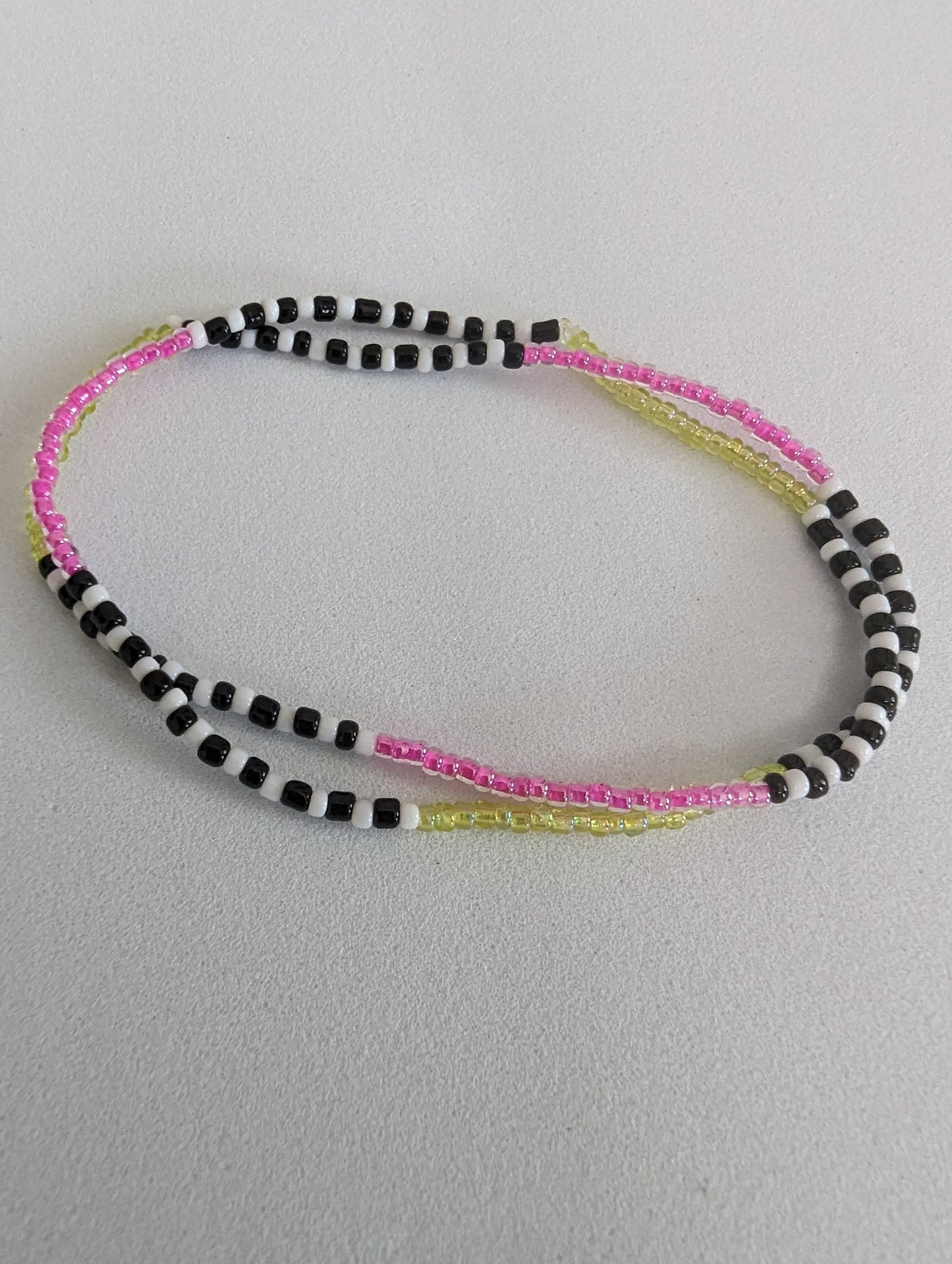 Seed bead wrap bracelet