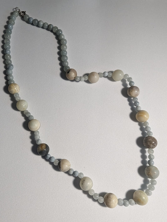 Natural stone necklace