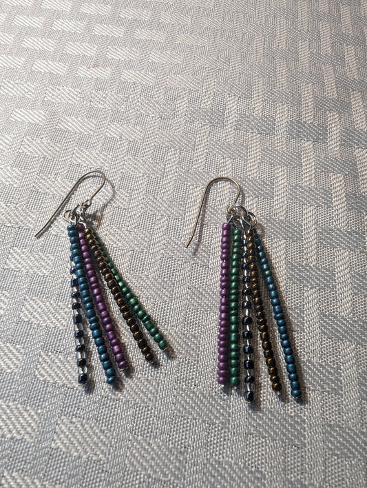 Fringe Seed Bead Earrings