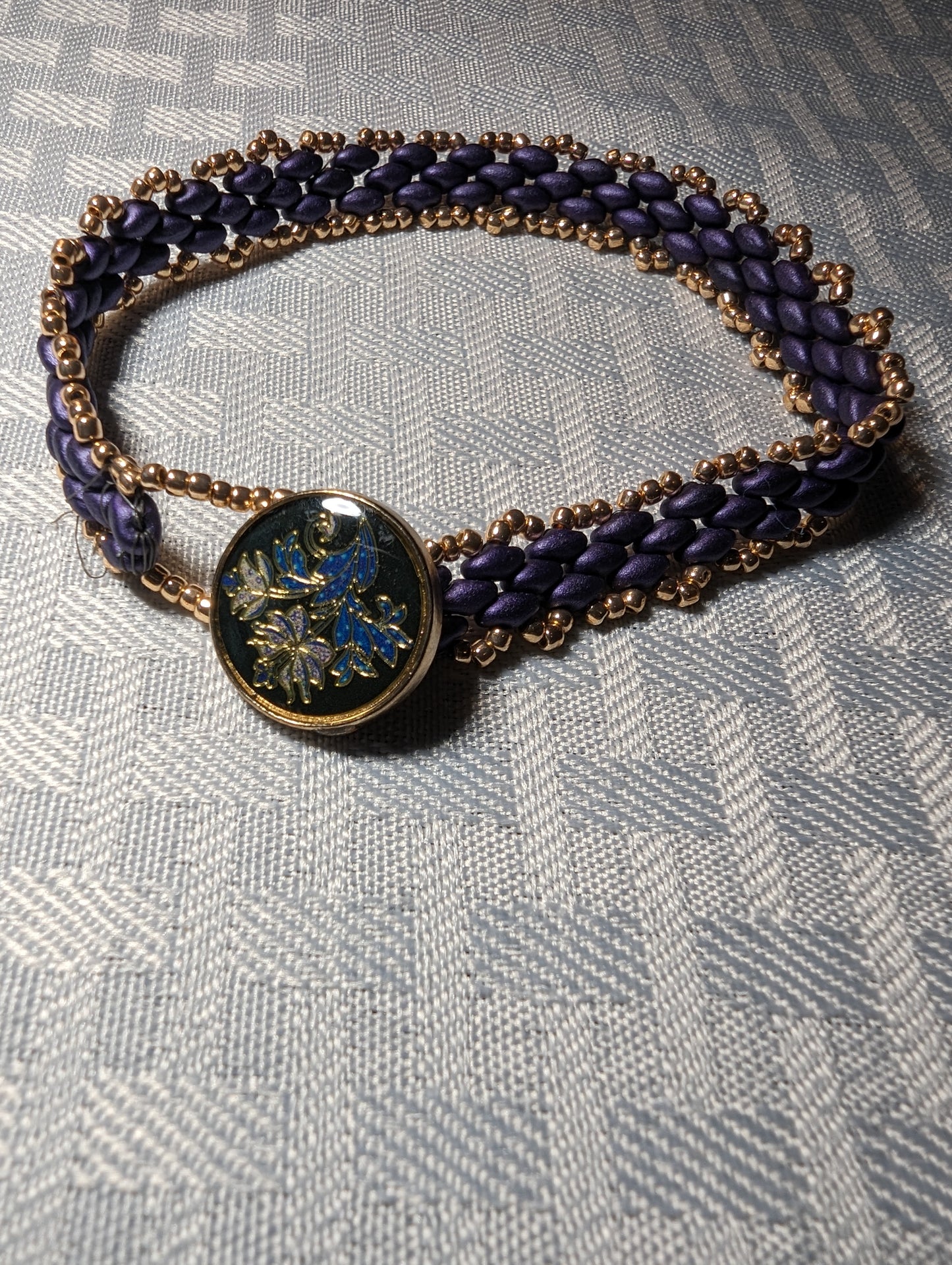 SuperDuo and seed bead bracelet