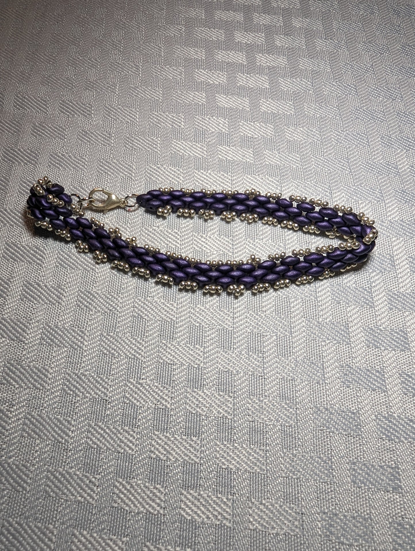 SuperDuo and seed bead bracelet