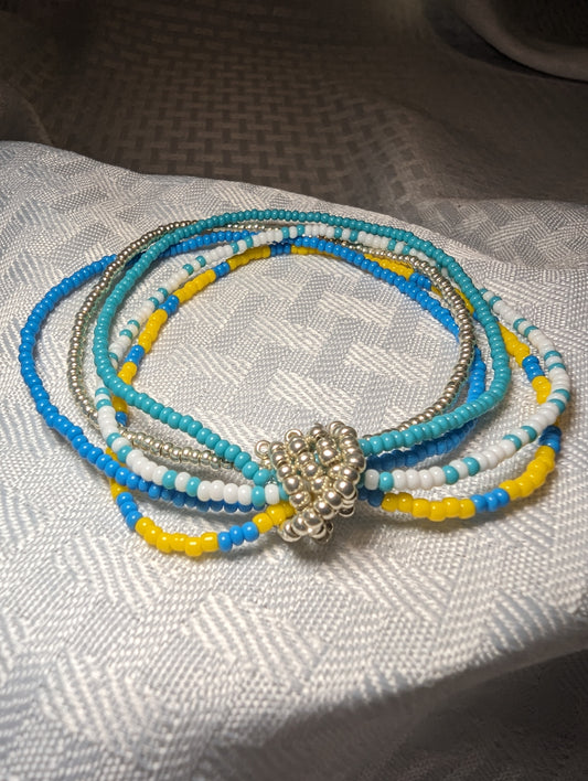 Five Strand seed bead bracelet