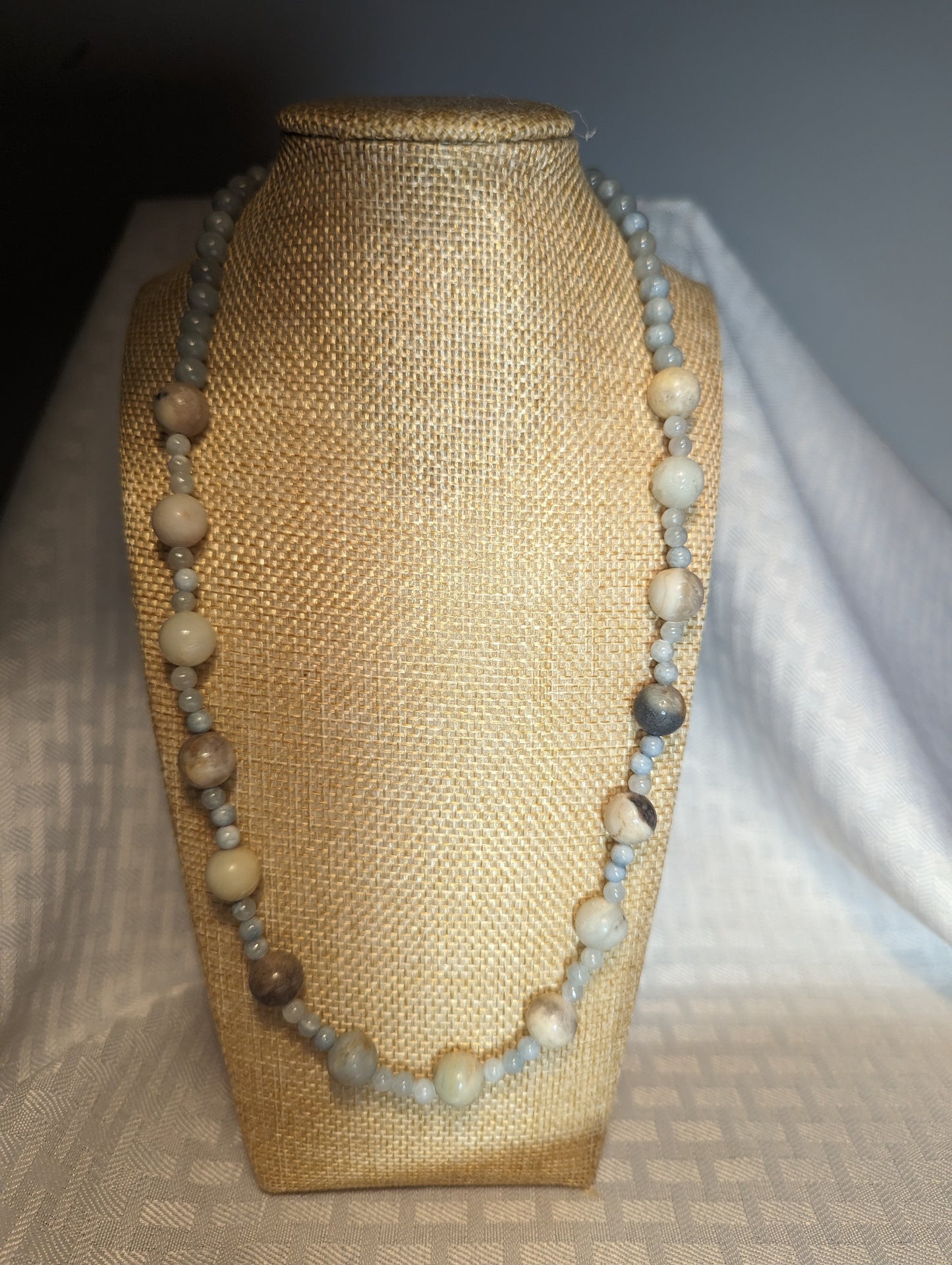 Natural stone necklace