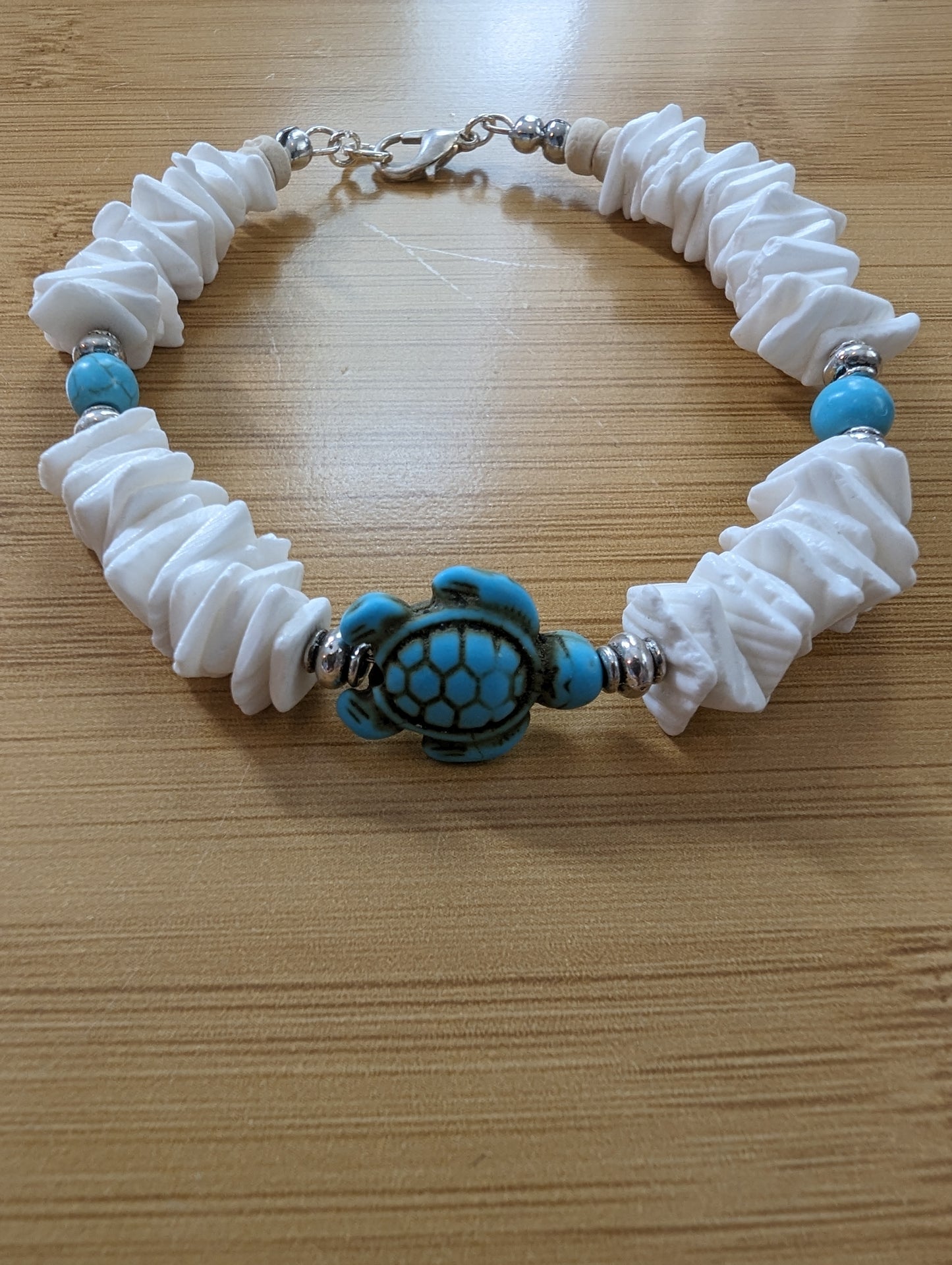 Turtle and seashell bracelet